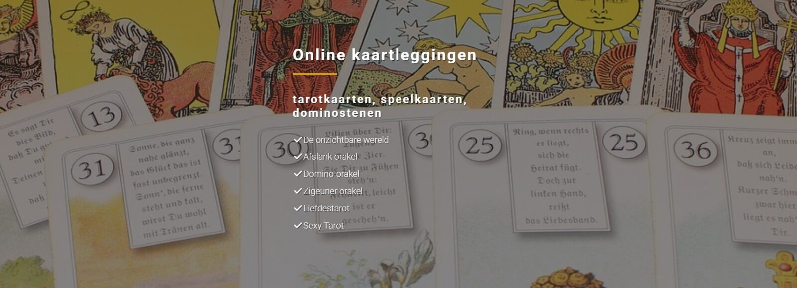 online tarot kaartleggingen