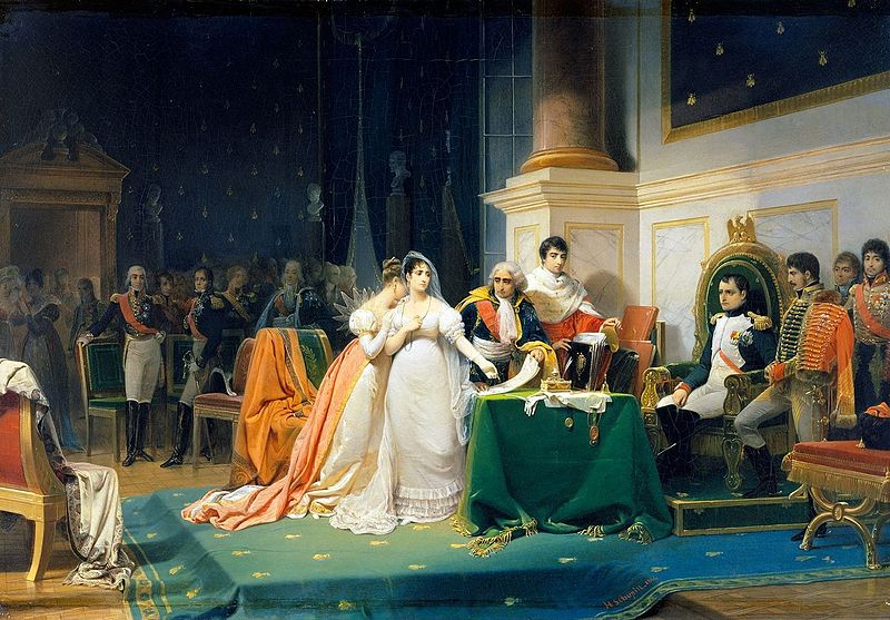 800px-Le_divorce_de_l'Impératrice_Joséphine_15_décembre_1809_(Henri-Frederic_Schopin)