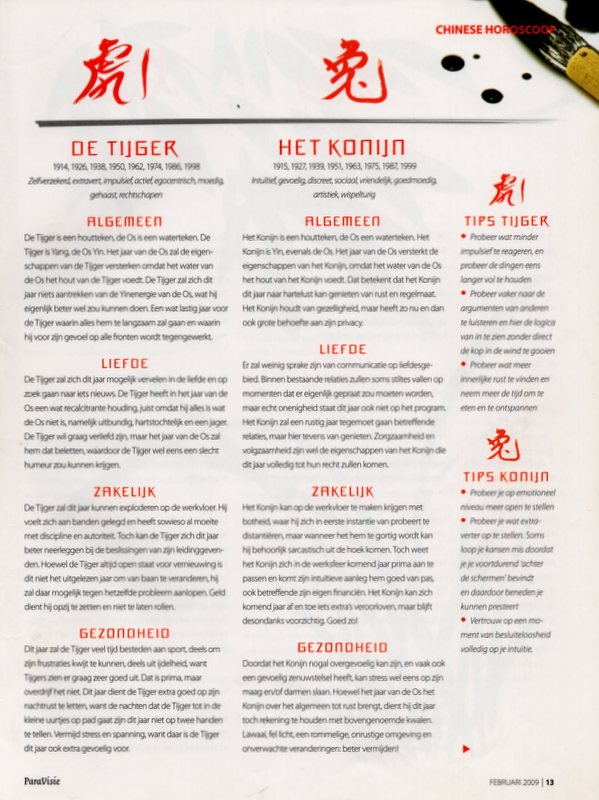 Chinese astrologie