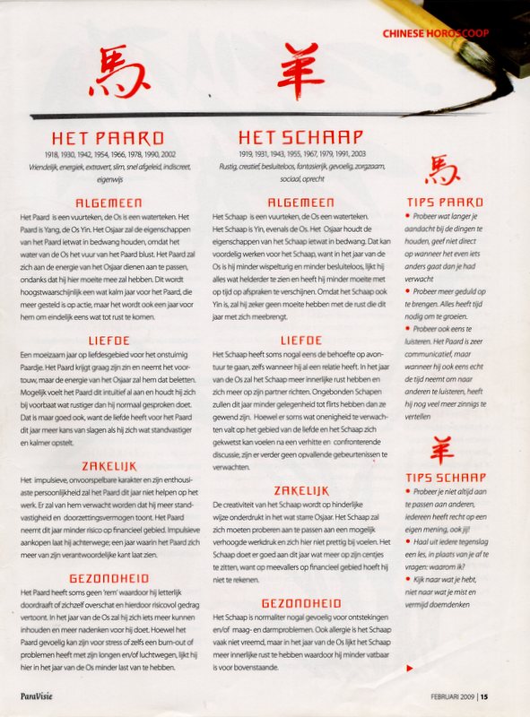 Chinese astrologie