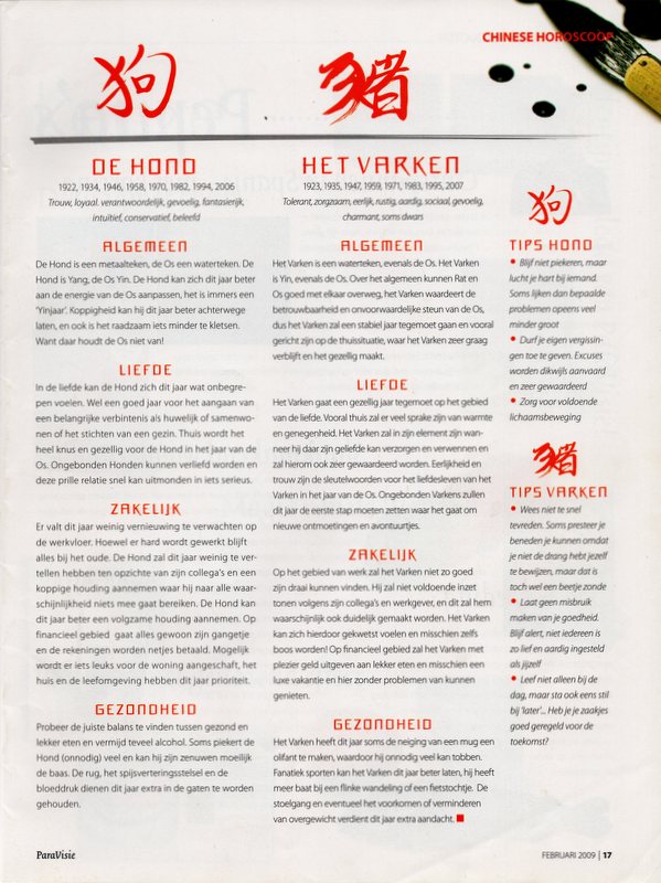Chinese astrologie