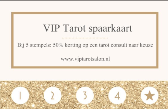 VIP Tarot spaarkaart